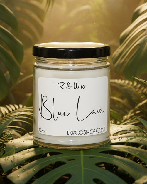 Blue Lava Candle